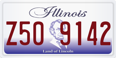 IL license plate Z509142