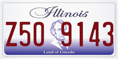 IL license plate Z509143