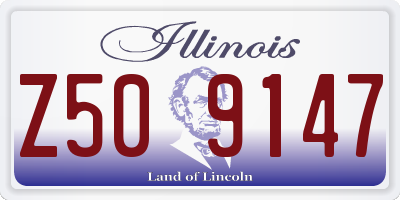 IL license plate Z509147