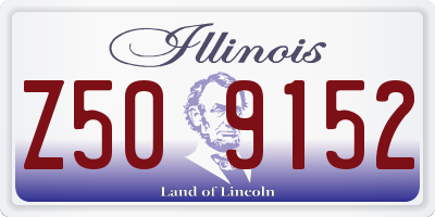 IL license plate Z509152