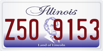 IL license plate Z509153