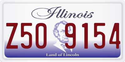 IL license plate Z509154