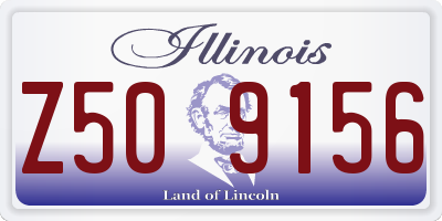 IL license plate Z509156