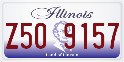 IL license plate Z509157