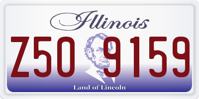 IL license plate Z509159