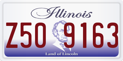 IL license plate Z509163
