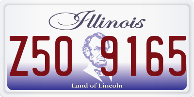 IL license plate Z509165