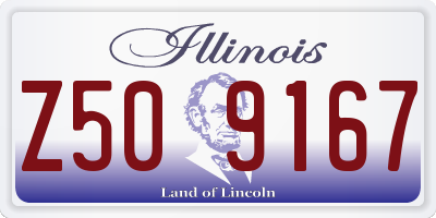 IL license plate Z509167