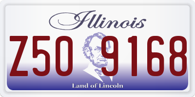 IL license plate Z509168