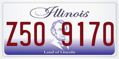 IL license plate Z509170