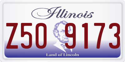 IL license plate Z509173
