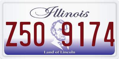 IL license plate Z509174