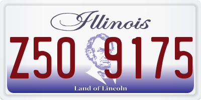 IL license plate Z509175