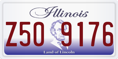 IL license plate Z509176