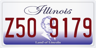 IL license plate Z509179