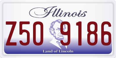 IL license plate Z509186