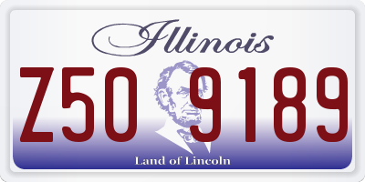 IL license plate Z509189
