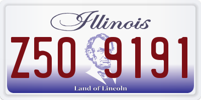 IL license plate Z509191