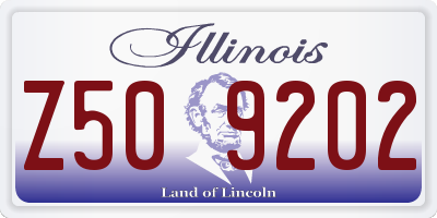 IL license plate Z509202