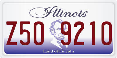 IL license plate Z509210