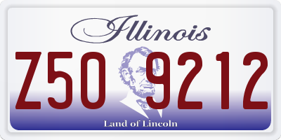 IL license plate Z509212