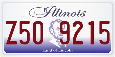 IL license plate Z509215