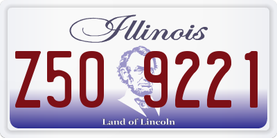 IL license plate Z509221
