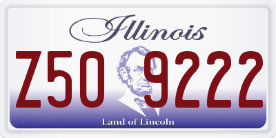 IL license plate Z509222