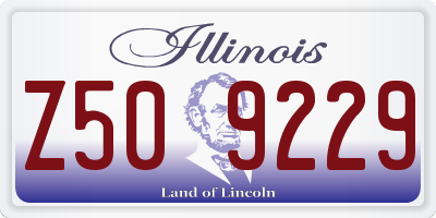 IL license plate Z509229