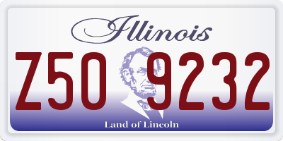 IL license plate Z509232