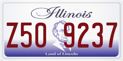 IL license plate Z509237