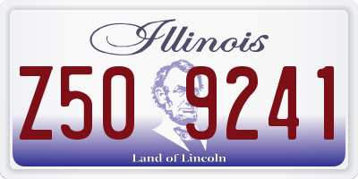 IL license plate Z509241