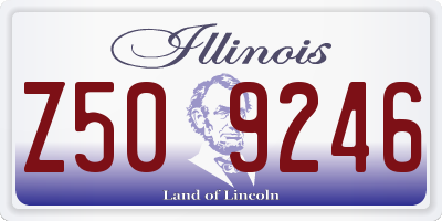 IL license plate Z509246