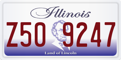 IL license plate Z509247