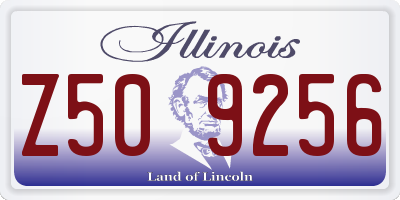 IL license plate Z509256