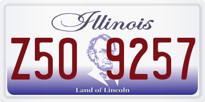 IL license plate Z509257