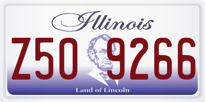 IL license plate Z509266