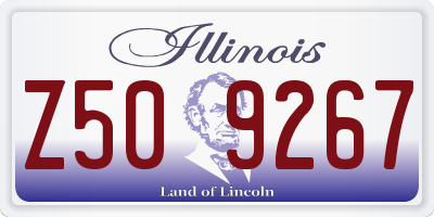 IL license plate Z509267