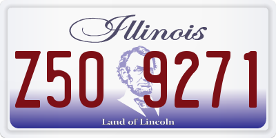 IL license plate Z509271