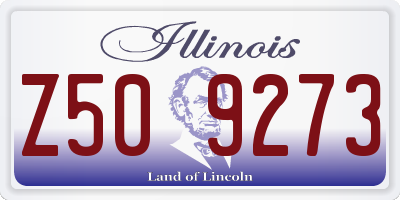 IL license plate Z509273