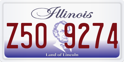 IL license plate Z509274