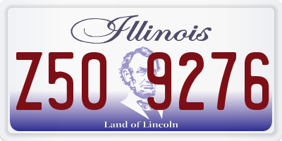IL license plate Z509276