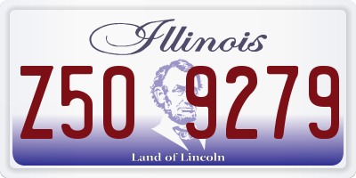IL license plate Z509279