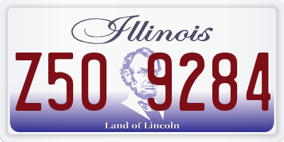 IL license plate Z509284