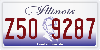 IL license plate Z509287