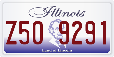 IL license plate Z509291