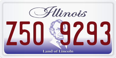 IL license plate Z509293