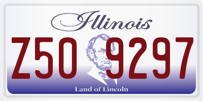 IL license plate Z509297