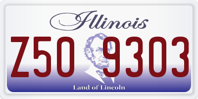 IL license plate Z509303