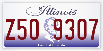 IL license plate Z509307